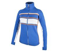 CMP Strickjacke Kragenjacke blau Stretch WoolTech Merino wärmend Gr. 38 7H56628 (38)