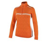 CMP Strickpullover Freizeitpullover Wollpulli orange Kragen Stretch Gr. 38 7H56626 (38)
