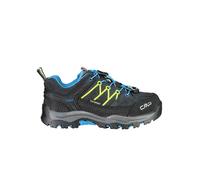 CMP Rigel Low Waterproof Kinder Trekkingschuhe Dunkelgrau/Neongelb - 37