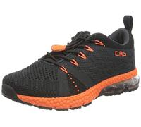 CMP Unisex-Child Kids Knit Fitness Shoe, Antracite-Flash Orange,28 EU