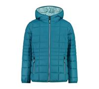 CMP Unisex Kinder Giacca Da Bambina In Con Cappuccio Fisso Mädchenjacke Aus Nylon Mit Fester Kapuze, Teal, 104 EU