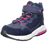 CMP Unisex Kinder Kids Hadil Leather Wp Urban Shoes Sneaker, Black Blue, 35 EU