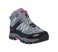 CMP Unisex Kinder Kids Rigel Mid Trekking Shoes Wp Trekking-Schuhe, Grün Fluo Lila Mineral Green Purple Fluo, 30 EU
