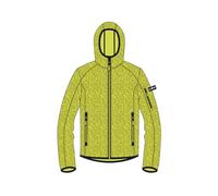 CMP Unisex Kinder Strickjacke mit Fester Kapuze, Lime-Darker, 104