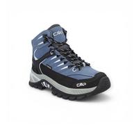 Wanderschuh CMP "RIGEL 2.0 MID WMN WP TREKKING SHOES", Damen, Gr. 37, space, sky blau, Leder, Schuhe Wanderschuh, wasserdicht (24038762-37)