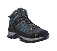Wanderschuh CMP "RIGEL MID WP TREKKING SHOES", Damen, Gr. 43, grau (grau, blau), Veloursleder, Schuhe Wanderschuh, wasserdicht (91843152-43) grau, blau