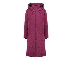 CMP Wintermantel Coat Fix Hood (Glanzeffekt, wattiert, warm) rubinrot Damen, Größe 38