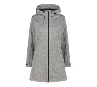 CMP WOMAN COAT FIX HOOD gesso melange / antracite weiß, 40