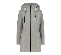 CMP Woman Fleece Parka FIX Hood grey mel. (U510) 42