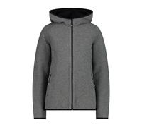 CMP Woman Jacket FIX Hood fumo mel.-nero (80UD) 44