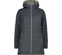 Steppmantel CMP "WOMAN PARKA FIX HOOD", Damen, Gr. 38, grau (jungle), Obermaterial: 100% Polyester. Futter: 100% Polyester. Wattierung: 100% Polyester, Mäntel Steppmantel, mit Kapuze, aus Polyester (5