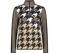 CMP Woman Sweat - Damen - Schwarz / Braun / Weiß - Größe S- Modell 2024