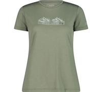 CMP Damen Print T-Shirt (Größe XS, gruen)