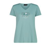 CMP - Women's T-Shirt V-Neck - Funktionsshirt, Gr. M 48, türkis (Lagoon)