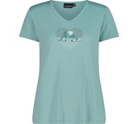 CMP - Women's T-Shirt V-Neck - Funktionsshirt, Gr. M 48, türkis (Lagoon)