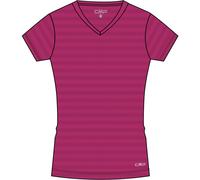 CMP Damen Striped Mesh T-Shirt (Größe XS, pink)