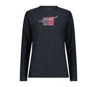 CMP Woman T-shirt nero mel (49UU) 40