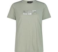 CMP - Women's T-Shirt - Funktionsshirt, Gr. S 38, grau (PistacchioMelange)