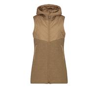 CMP Woman Vest Long FIX Hood malto (P814) 46