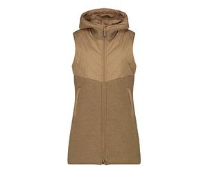 CMP Woman Vest Long FIX Hood malto (P814) 46