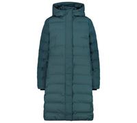 CMP - Women's Down Coat Fix Hood - Mantel, Gr. XS 36, blau (TrekGreen)