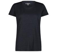 CMP - Women's Jacquard S/S T-Shirt - Funktionsshirt, Gr. S 38, schwarz/blau (Antracite)