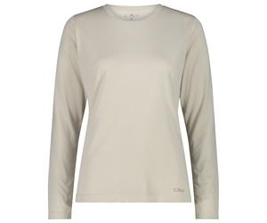 CMP - Women's L/S Jacquard T-Shirt - Funktionsshirt, Gr. 3XL 48, beige/grau (Vaniglia)