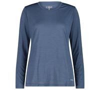 CMP - Women's L/S Jacquard T-Shirt - Funktionsshirt, Gr. L 42, blau (Space)