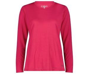 CMP - Women's L/S Jacquard T-Shirt - Funktionsshirt, Gr. L 42, rosa (Magenta)