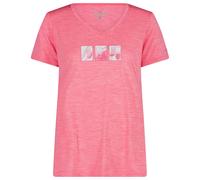 CMP - Women's Light Melange T-Shirt - Funktionsshirt, Gr. XL 44, rosa (PinkFluoMelange)