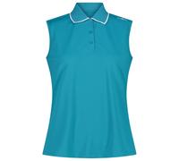 CMP - Women's Polo Sleeveless - Polo-Shirt, Gr. L 42, türkis (Tiffany)