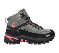 CMP - Women's Rigel 2.0 Mid Trekking Shoes WP - Wanderschuhe, Gr. 43, schwarz/grau (Avocado/Coral)