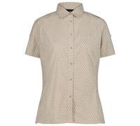 CMP - Women's Shirt with Chest Pocket - Bluse, Gr. L 42, beige (OffWhite/Toffee)
