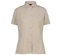 CMP - Women's Shirt with Chest Pocket - Bluse, Gr. XXL 46, beige (OffWhite/Toffee)