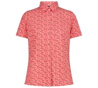CMP - Women's Shortsleeve Shirt with Pattern - Bluse, Gr. 4XL 50, rot (Coral)