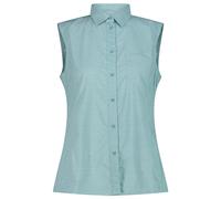 CMP - Women's Sleeveless Shirt - Bluse, Gr. L 42, türkis (Lagoon/OffWhite)