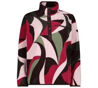 CMP - Women's Sweat 36H1966 - Fleecepullover, Gr. S 38, bunt (BlackBerry/Amaranto)