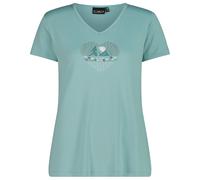 CMP - Women's T-Shirt V-Neck - Funktionsshirt, Gr. M 48, türkis (Lagoon)