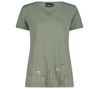 CMP - Women's T-Shirt V-Neck - Funktionsshirt, Gr. XS 36, oliv (Avocado)