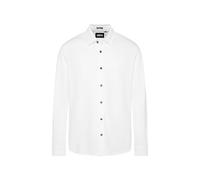 CMPD Herren Langarmhemd aus Strukturiertem Jersey Opticwhite, S