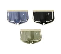 CMZYBBD Boxershorts Herren 3er-Pack Slim Fit-Boxershorts Für Herren Mit Mittlerer Leibhöhe - Lockere, Atmungsaktive Und Weiche Sportunterwäsche Für Mehr Komfort-c-m