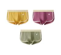 CMZYBBD Boxershorts Herren 3er-Pack Slim Fit-Boxershorts Für Herren Mit Mittlerer Leibhöhe - Lockere, Atmungsaktive Und Weiche Sportunterwäsche Für Mehr Komfort-a-m