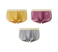 CMZYBBD Boxershorts Herren 3er-Pack Slim Fit-Boxershorts Für Herren Mit Mittlerer Leibhöhe - Lockere, Atmungsaktive Und Weiche Sportunterwäsche Für Mehr Komfort-d-XL