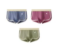 CMZYBBD Boxershorts Herren 3er-Pack Slim Fit-Boxershorts Für Herren Mit Mittlerer Leibhöhe - Lockere, Atmungsaktive Und Weiche Sportunterwäsche Für Mehr Komfort-e-XL