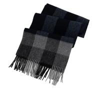 CMZYBBD Schal Damenschal Kaschmirschal, Kariertem Schal, Herbst Winter Warmer Bunte Karierte Reine Kaschmirschal-dunkelblau-30 * 180 cm