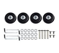 CNANRNANC 4 Stück Ersatzrollen für Koffer Gepäckräder Gepäck Koffer ersetzen Rad Rollschuh Reparatur Kofferrollen Ersatzrollen 60x24MM