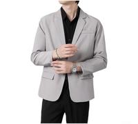 CNANRNANC Elegantes Sakko für Hochzeit Party Festlich | für slim Fit Schnitt, Reverskragen, Ein-Knopf Design, zwei Klappentaschen, Brusttasche innen