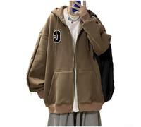 CNANRNANC Herren Kapuzenpullover Retro für American Style Sweatshirt Langarm Fleece Hoodie Loose Fit Streetwear M-3XL