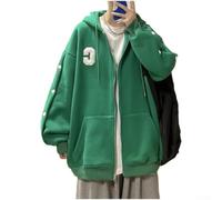 CNANRNANC Herren Kapuzenpullover Retro für American Style Sweatshirt Langarm Fleece Hoodie Loose Fit Streetwear M-3XL
