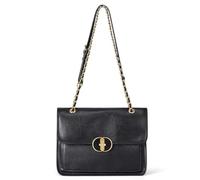 Cnoles Umhängetasche für Damen, modische Leder-Schultertasche mit Kettenriemen, trendige Clutch, Umhängetasche, Damen-Geldbörse, Rot/Ausflug, einfarbig (Getaway Solids), Large, modisch